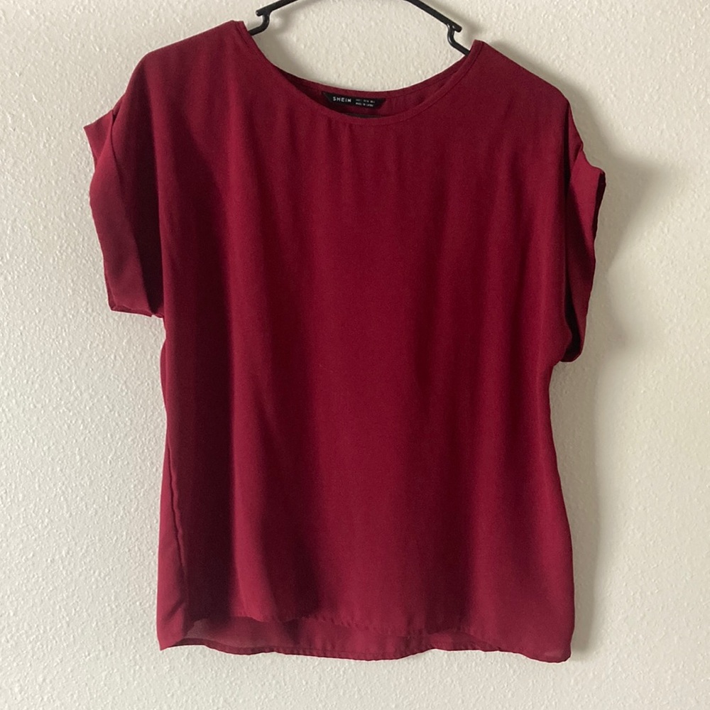 Cute red work blouse